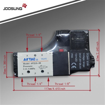 Airtac -solenoidiventtiili 4v 110- m5